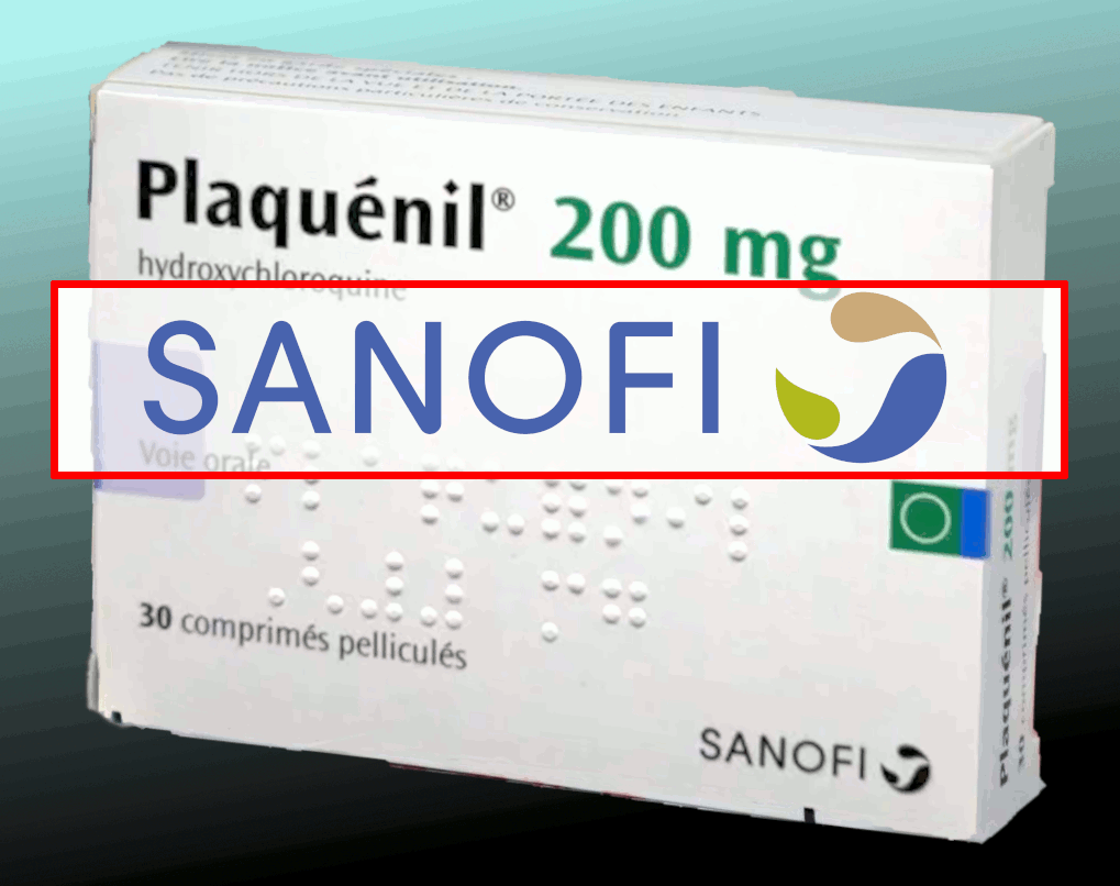Une boîte de Plaquénil (hydroxychloroquine) de Sanofi