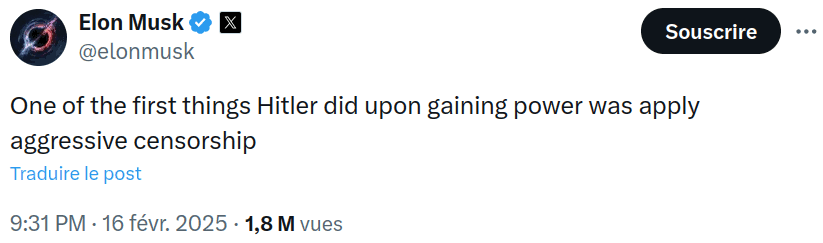 1er tweet de Musk
